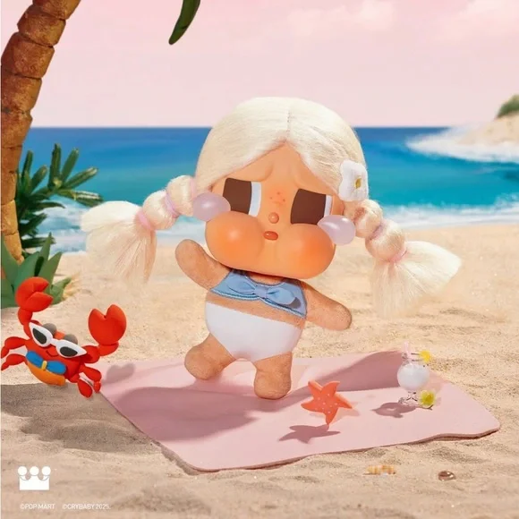 New Pop Mart Crybaby Vacation Mode On Chilling on the Beach Sealed