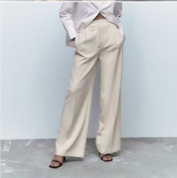 ZARA WIDE LEG PANTS Size XS