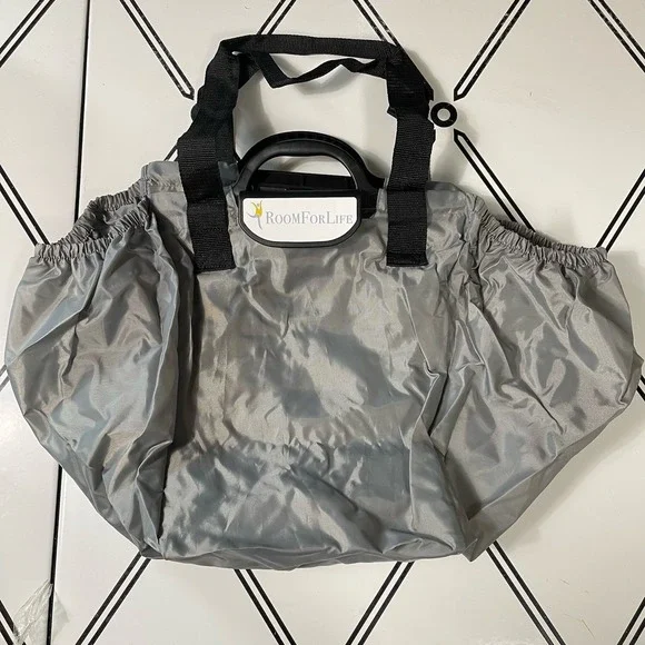 Reusable Grocery Shopping Bags Foldable Sourcing Yard‎ Sales Thrifting Set of 3