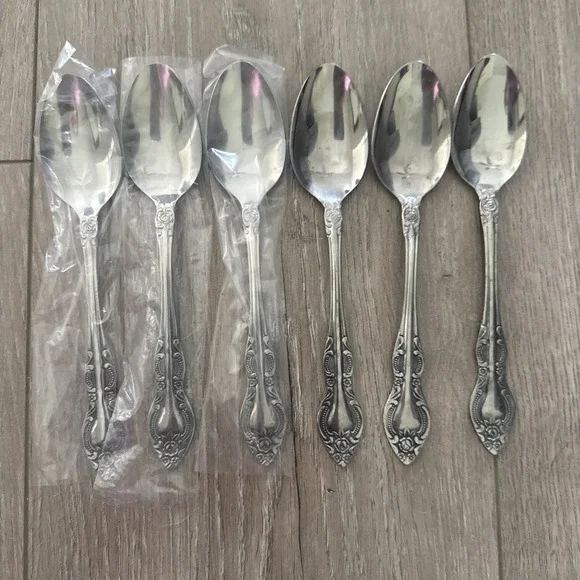 Stanley Roberts LISETTE Stainless Rogers Co‎ Japan 6 Teaspoons 6 3/8