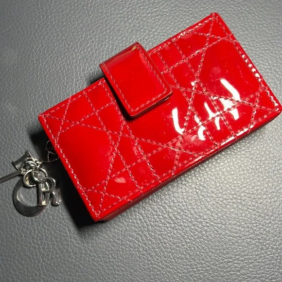 Christian Dior Lady Dior 5 _gusset card holder