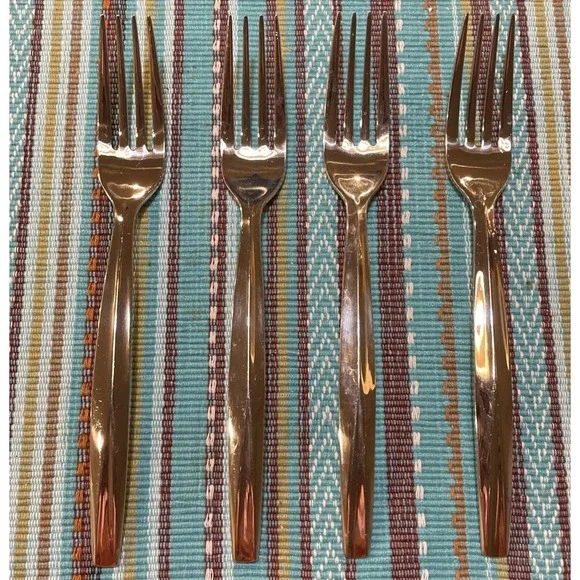 Dansk International Das50 4 Dinner‎ Forks Fork Stainless Steel 18/10