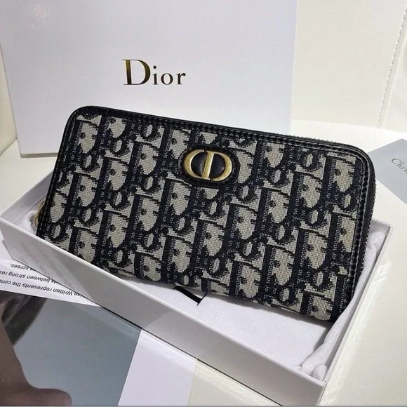 Dior Black and White Women's Wallet