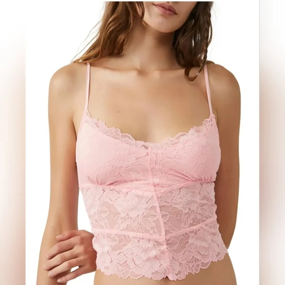 FREE PEOPLE Heart Eyes Camisole ~ PETAL PUSHER -SMALL (LAST ONE) **NEW