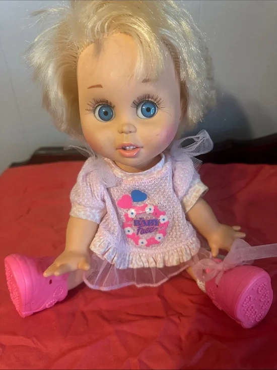 Vintage 1990 Galoob Baby Face Doll #7 SO Innocent Cynthia