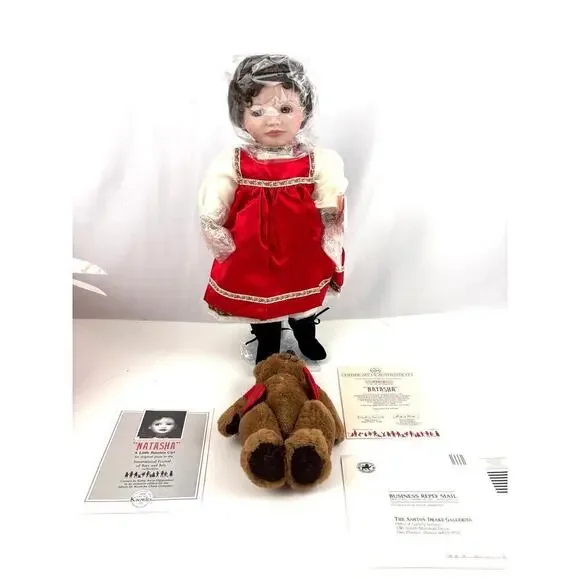 VTG Natasha Ed Knowles‎ Porcelain Doll Ashton Drake Galleries 1989