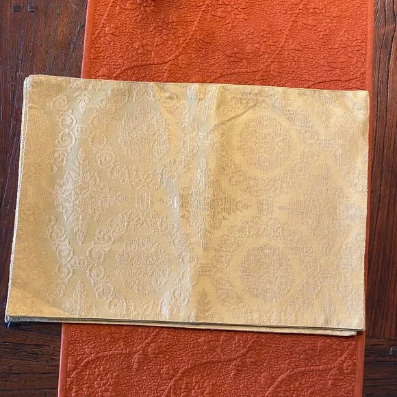 Pier 1 Imports Gold Jacquard Placemats – Set of 4 - Perfect for the Holidays