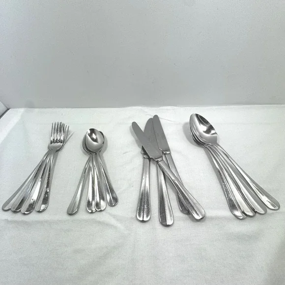 Cambridge SS Annapolis Flatware Set 16pc Teardrop Handle