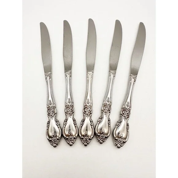 Oneida Community Stainless Louisiana  5 Piece Dinner Knife Set