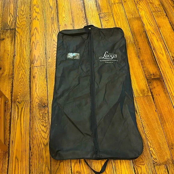 Levy's Lightweight Black Garment Bag for Multiple Garments With Carry Handles