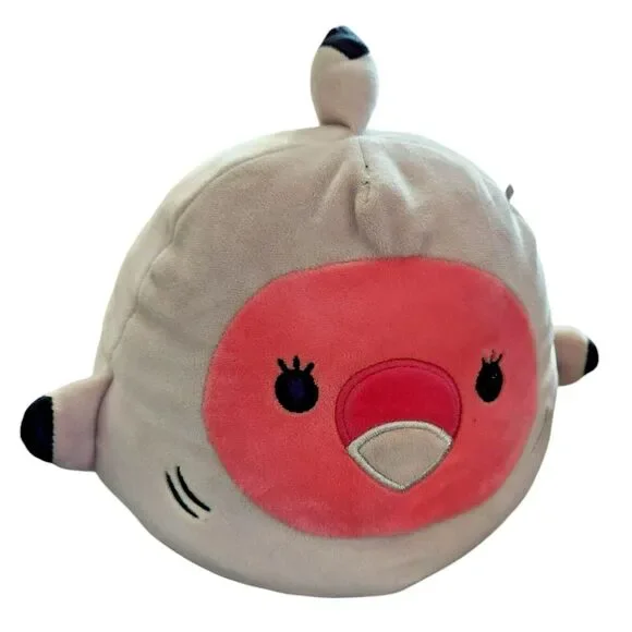 Squishmallow Cookie The‎ Pink Falamingo in Shark Suit