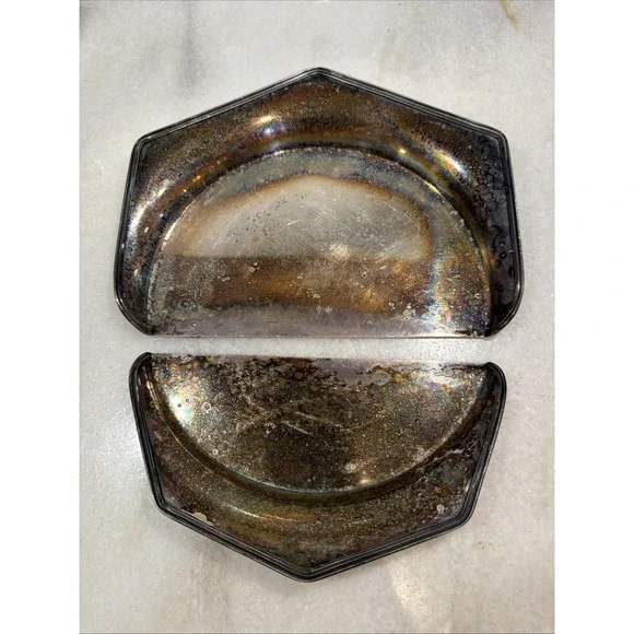 Vintage Silver Plated Butlers Crumb Catcher Superior EPNS Made  In US OLA002