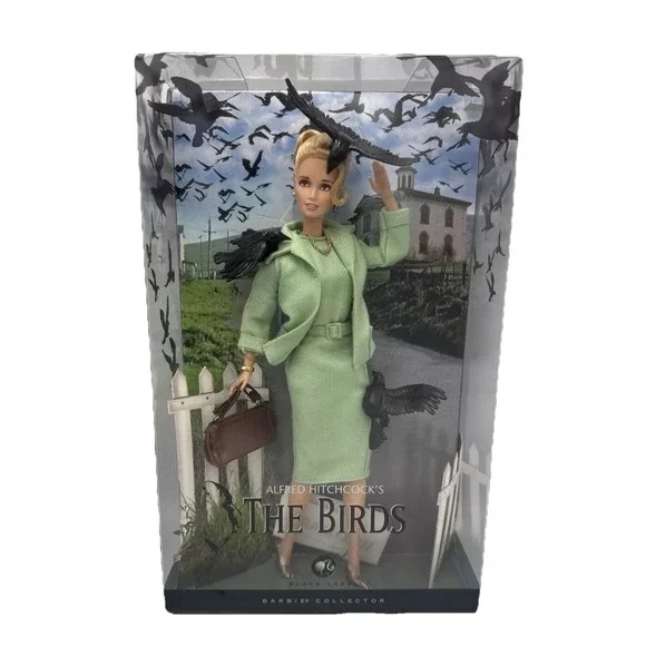 2008 The‎ Birds Barbie Doll - Black Label - Alfred Hitchcock 1963 Movie L9633