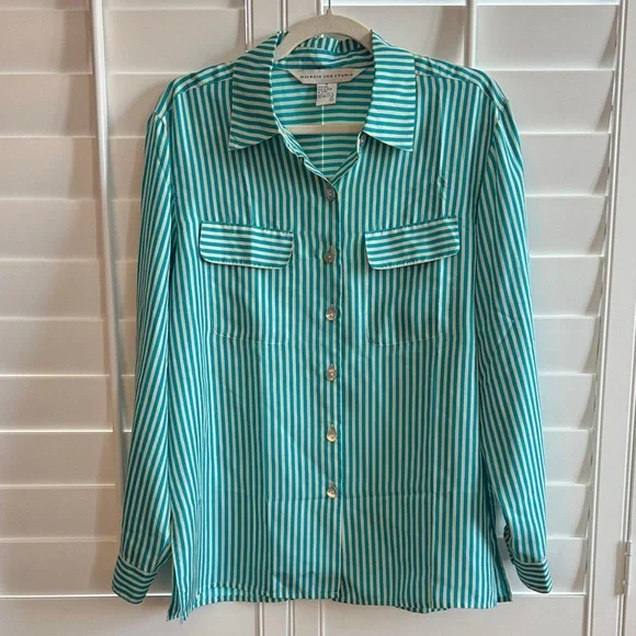Melrose Silk Studio silk button up
