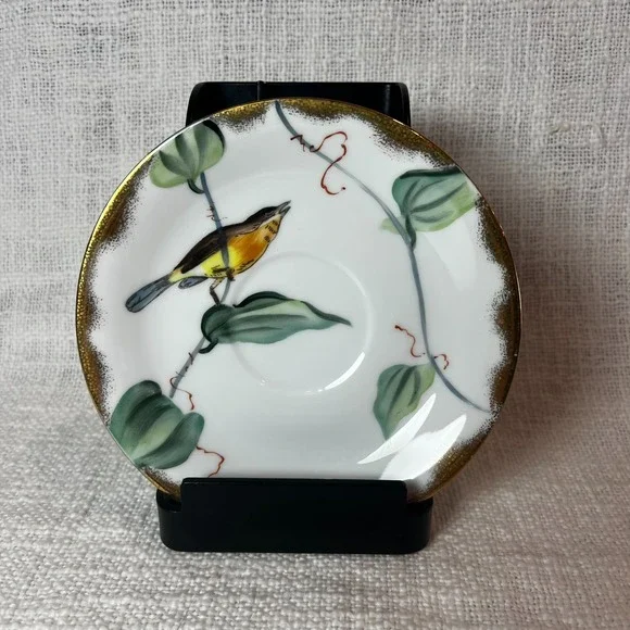 Vintage Lefton China‎ Hand Painted Yellow-Breasted Chat Bird 5.75