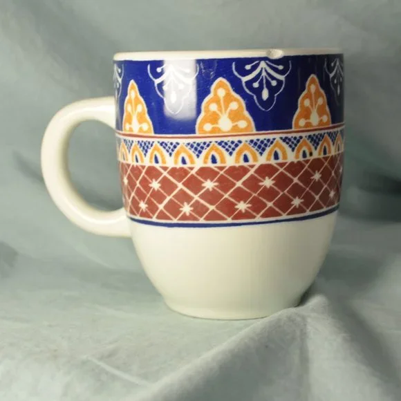 *BOGO mugs* 14 oz mug pier 1 floral vizcaya (w1540)