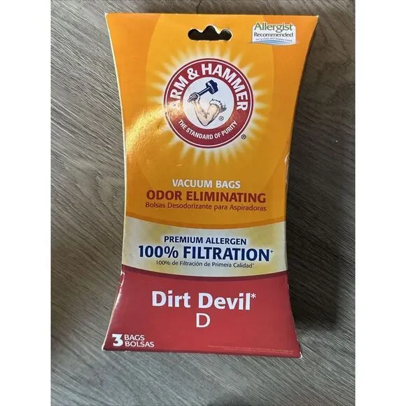 Dirt Devil D Arm & Hammer Odor Eliminating Vacuum Bags -‎ 3 BAGS  62594F