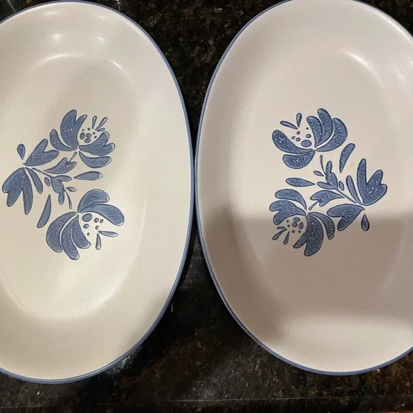 2 Pfaltzgraff  yorktowne oval platter