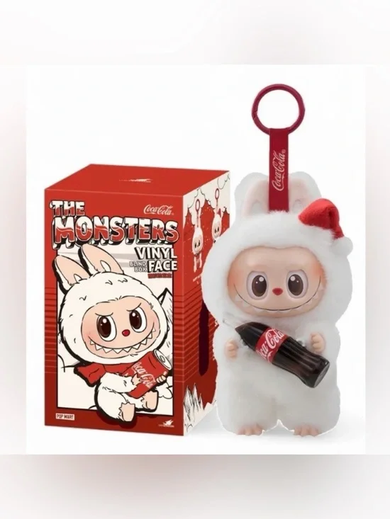 Pop Mart Coca-Cola Labubu The Monster’s Plush Vinyl Pendant Surprise Shake