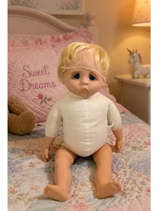 Vintage Gimme A Hug Craft Pouty Doll Bonita Worthing Blonde Boy Teeth