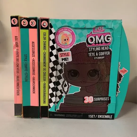 L.O.L. Surprise! O.M.G. Styling Head Neonlicious With 30 Surprises - 1 S…