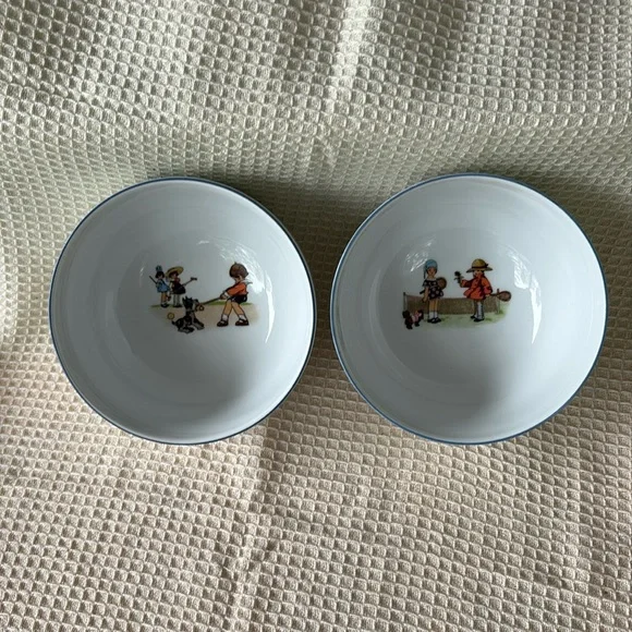 Pier 1 Imports porcelain bowls, set of 2