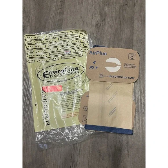 2 EnviroCare Vacuum Cleaner Bags for Electrolux‎ Style C 4-ply New open pkg