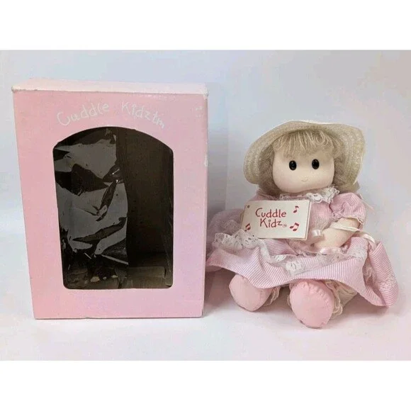 Cuddle Kidz Candi Doll  Pink Lace Dress Berkeley Designs Vtg Taiwan ROC
