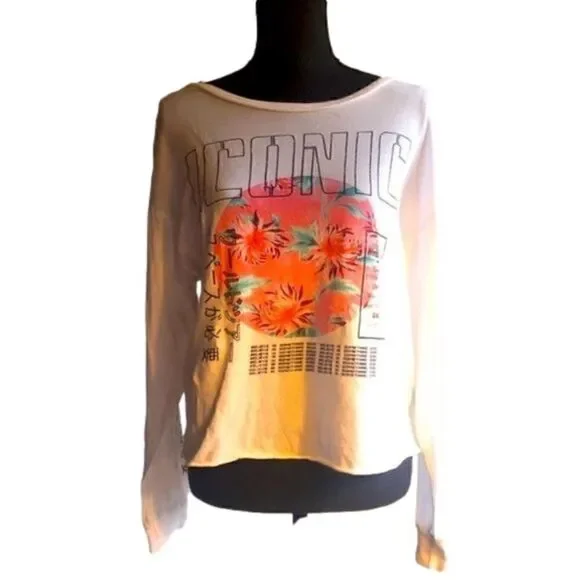 Grayson Threads “Iconic” Cropped Graphic Longsleeve T Shirt