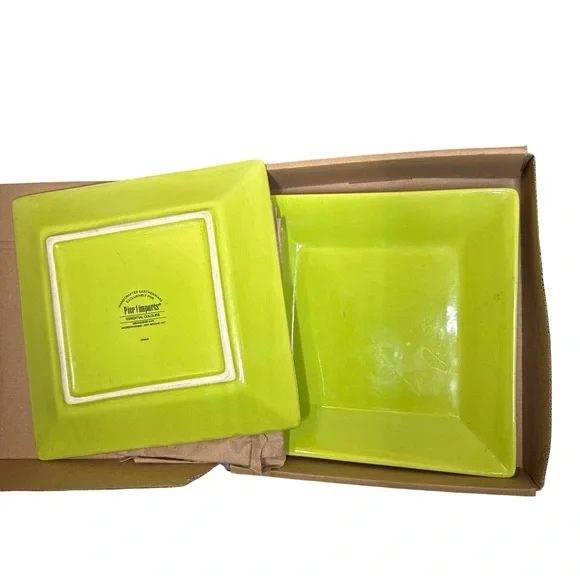 Pier 1 Imports Lime Green Earthenware