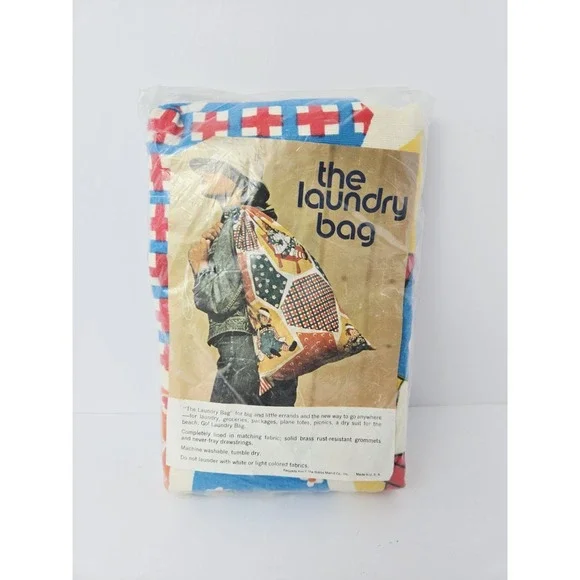 Vintage‎ Raggedy Ann Laundry Bag fabric New Sealed Wamsutta 19x30