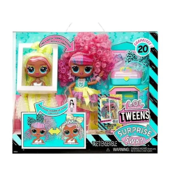 LOL Surprise Tweens Surprise SWAP Curls-2-Crimps Cora Fashion Doll