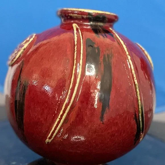 Pier 1 Imports Burgundy Round Accent Vase