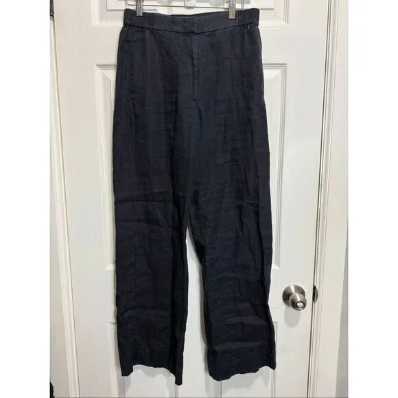 Cos linen dark blue pants size US 6