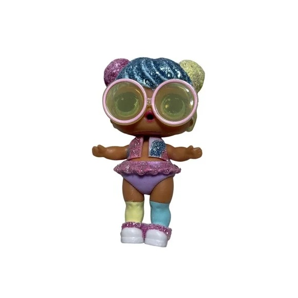 L O L  Surprise Bling Series Doll Bon Bon Glitter Hair and Outfit Large Glasses