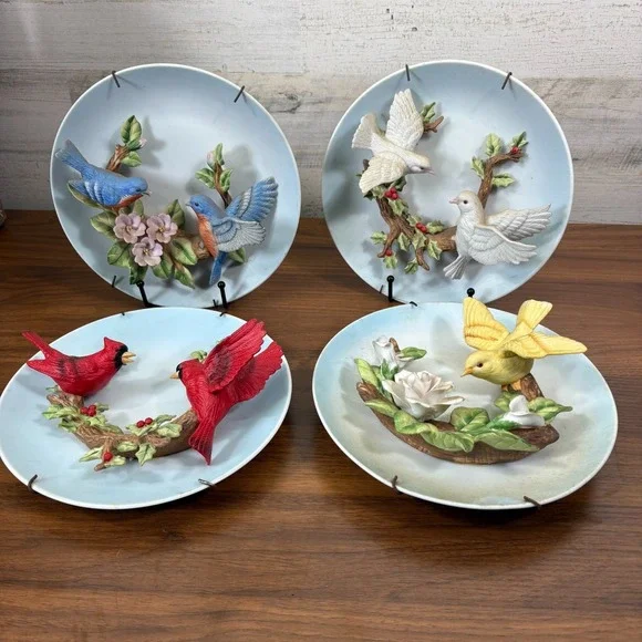 Jonathon Byron American Signature Collection 3D Birds Plates 9