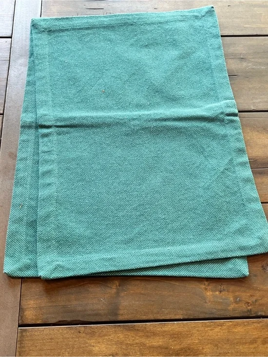 2 Pier 1 Teal Waffle-Weave Cotton Placemats NWT Boho Cottagecore Farmhouse