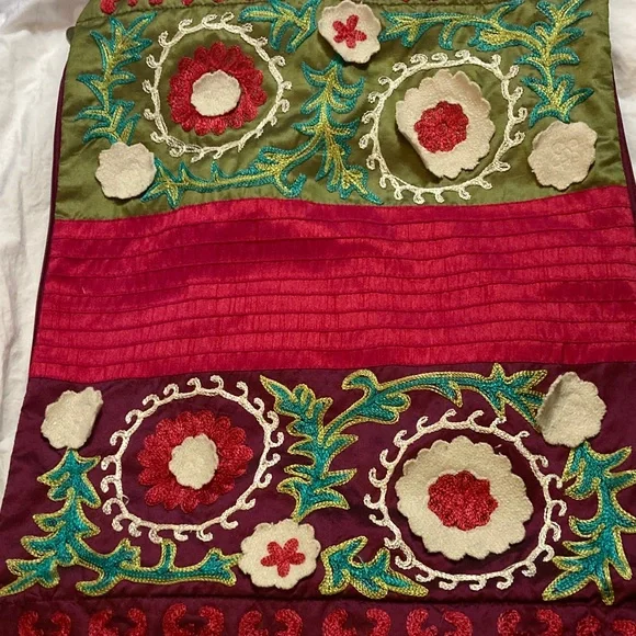 Set of two Colorful Embroidered pillow cases pier 1