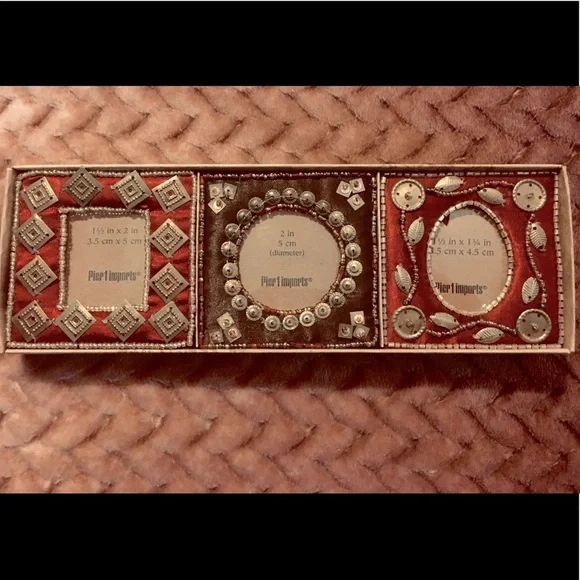 PIER 1 IMPORTS Mini Frames 3Pc set NWOT
