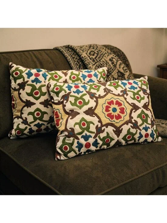 Pier 1 Embroidered Throw Pillows 18