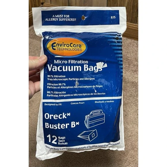 Oreck Buster B Vacuum Bags (12 pk)  Part#815 By Envirocare‎