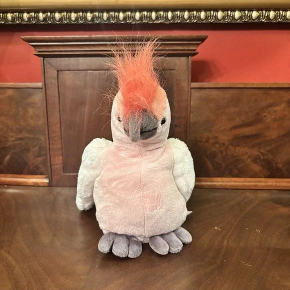 Ganz Webkinz Pink Cockatoo Plush HM365 Stuffed Bird Toy White Pink No Code