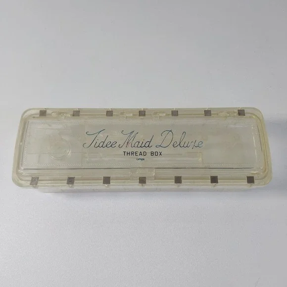 1950s Tidee Maid Deluxe‎ Sewing Thread Box VTG