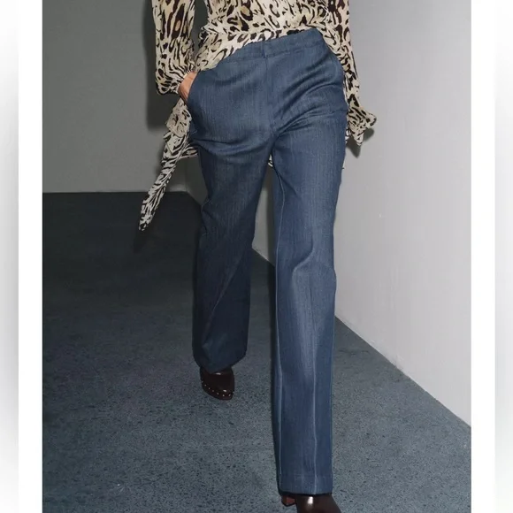 Zara NWT blue pants