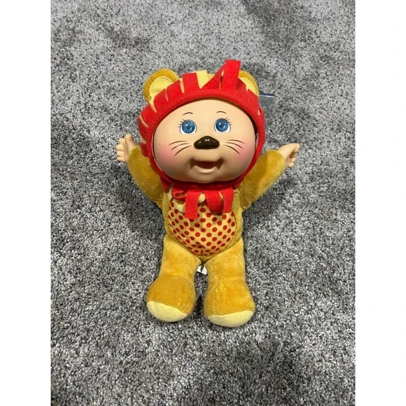 Cabbage Patch Kids Cuties Lion Plush Doll Yellow Red Mane Collectible Toy CPK