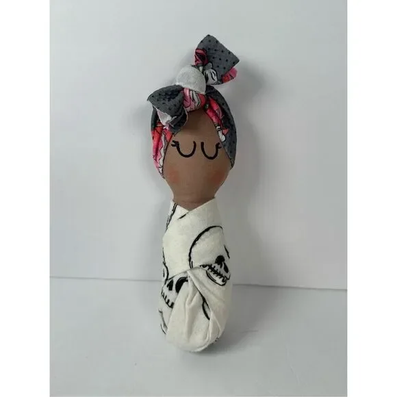 Dreadful Stitch Rattle Doll - Handmade