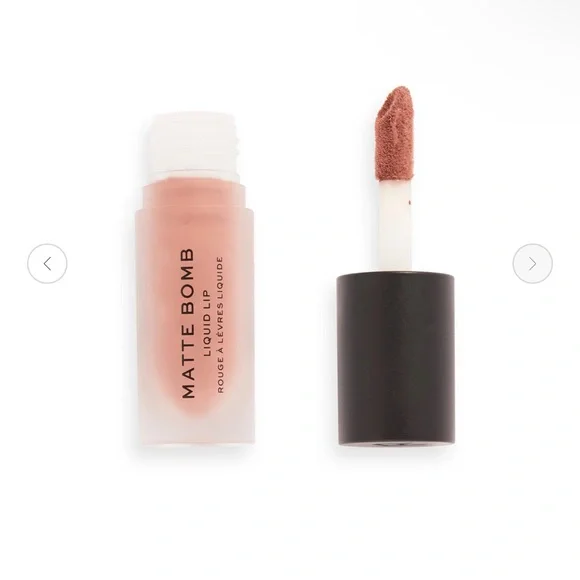 Makeup Revolution Matte Bomb Liquid‎ Lipstick Delicate Brown .15 Oz New Sealed
