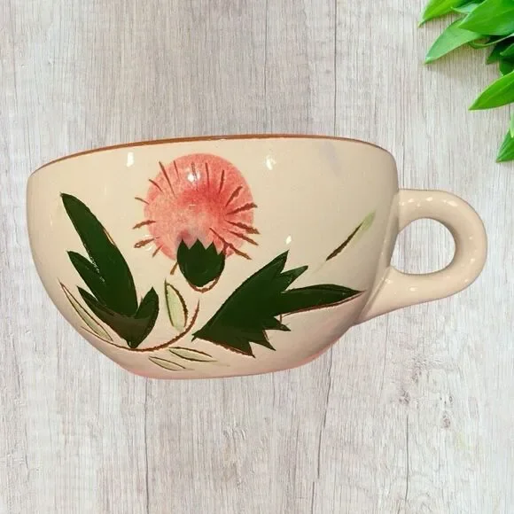 Vintage MCM Stangl Pottery Thistle Tea Cup