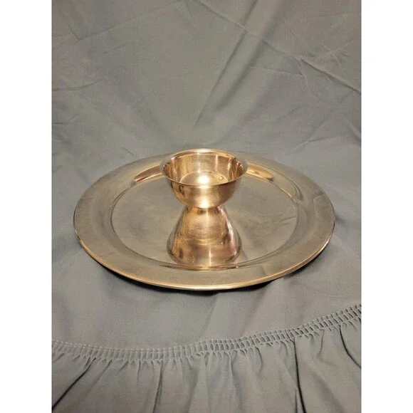 Vintage Wm Rogers Silverplated Chip and Dip Platter Tray