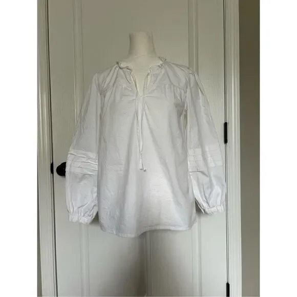 J. Crew Reimagined Blouse White Sz XS